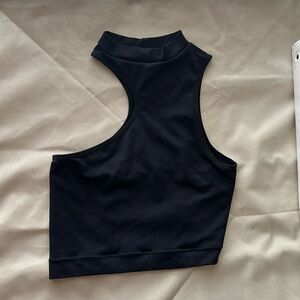 Black, Cropped Garage Top